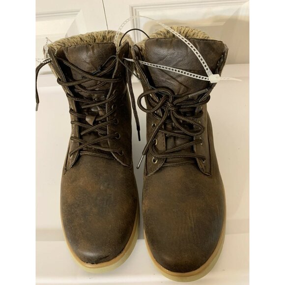 New Cliffs by White Mountain Women’s Sz 10M wheat Sweater Knit Hiker ankle boots - Picture 3 of 9